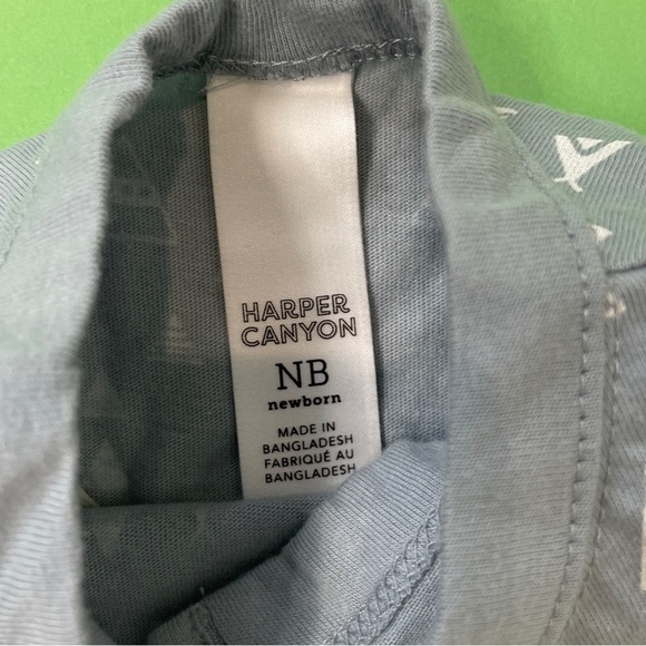 Harper Canyon Tent Print Gray Footies - Picture 4 of 7